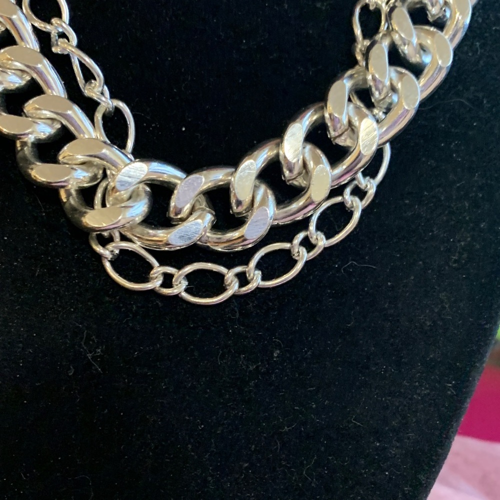 Silver-Tone Chunky Chain Necklace - Women Jewelry